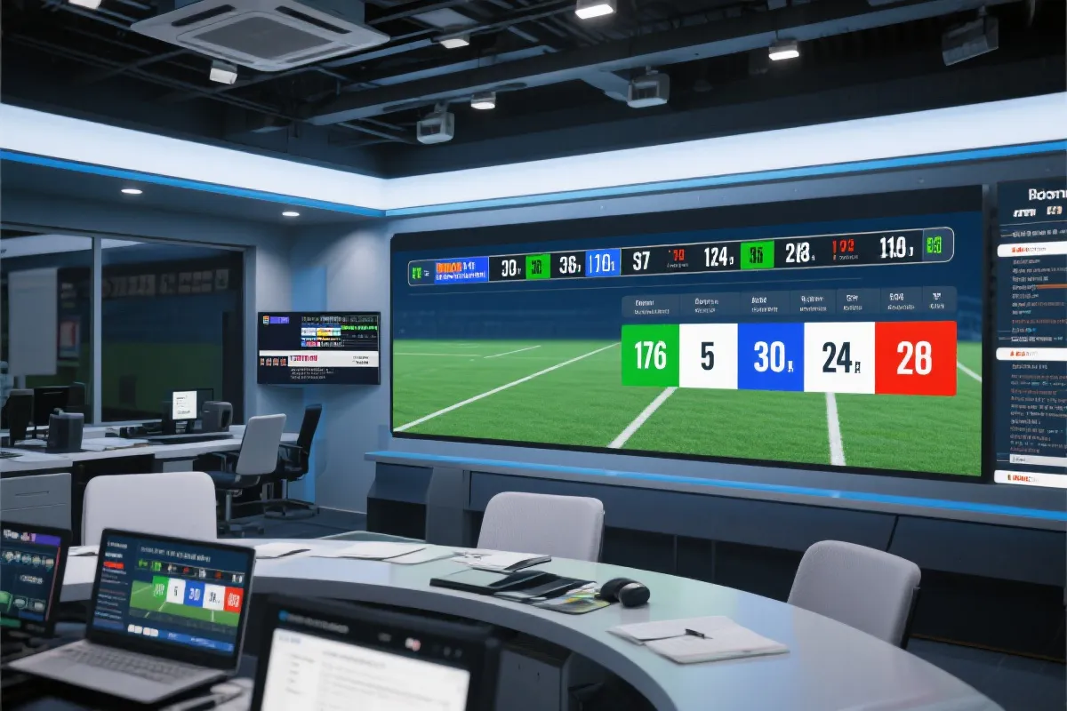 赛事资讯与比分模块示意